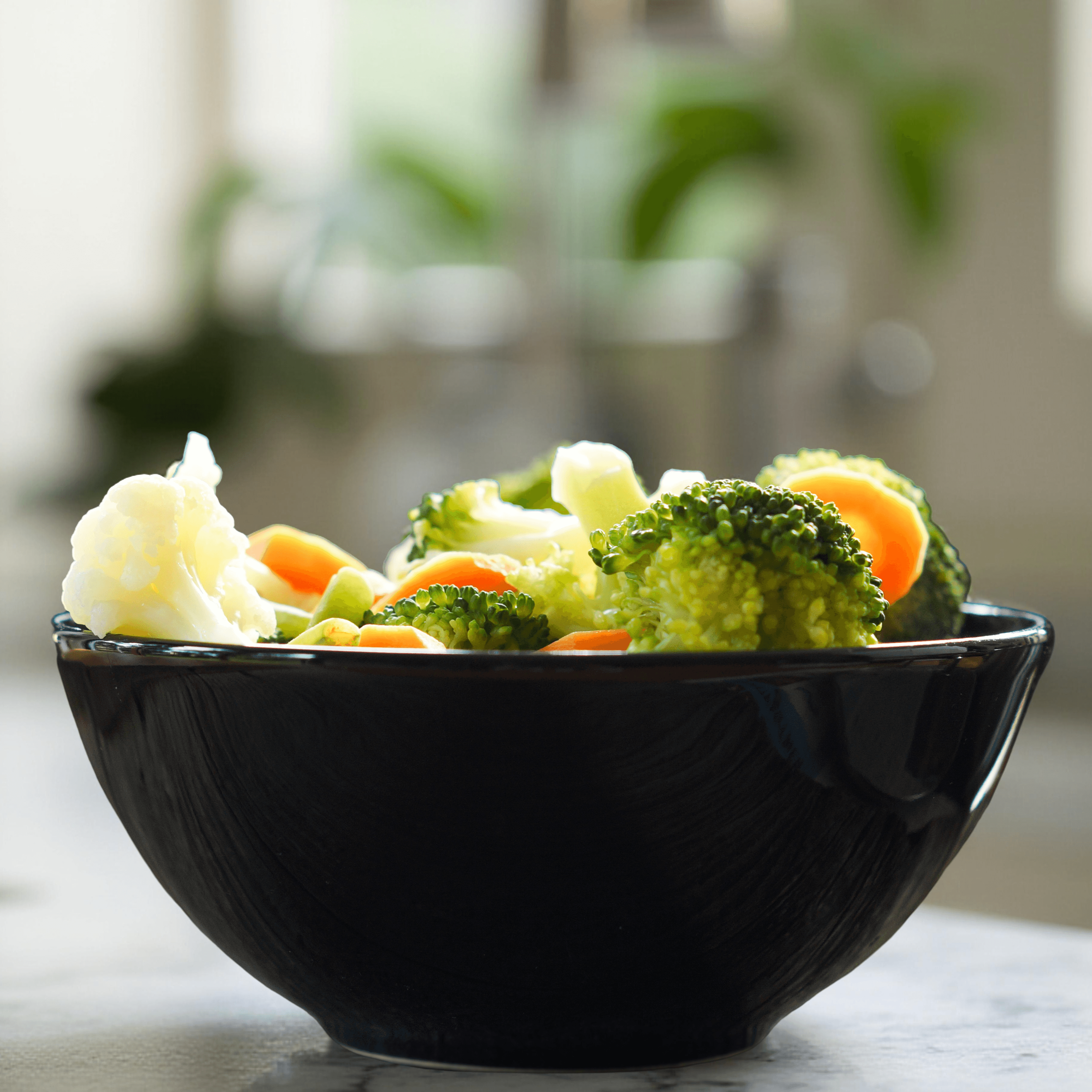 Steamed Mixed Vegetables.