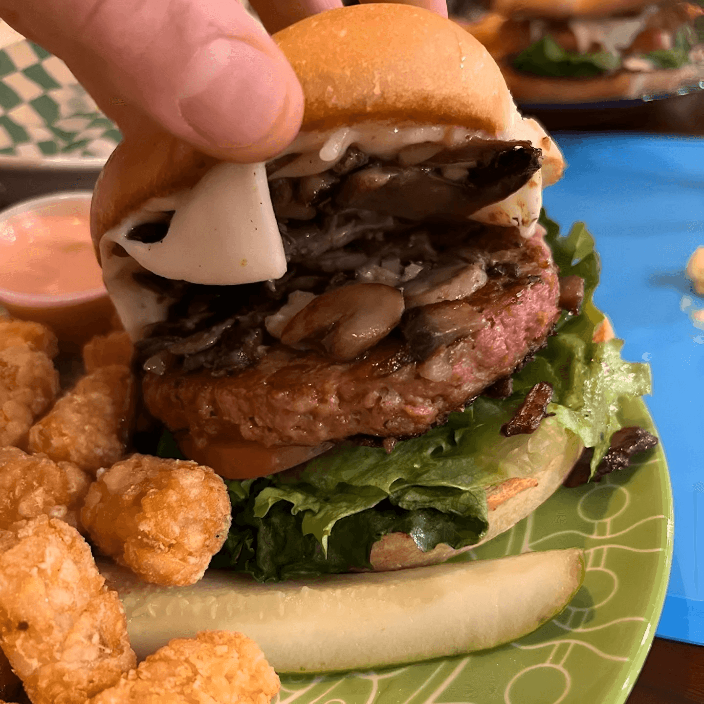 Juicy Mushroom Swiss Burger: Vegan Perfection