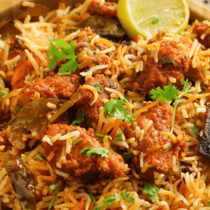 BoGo - P Special Chicken Dum Biryani (Boneless - 65).