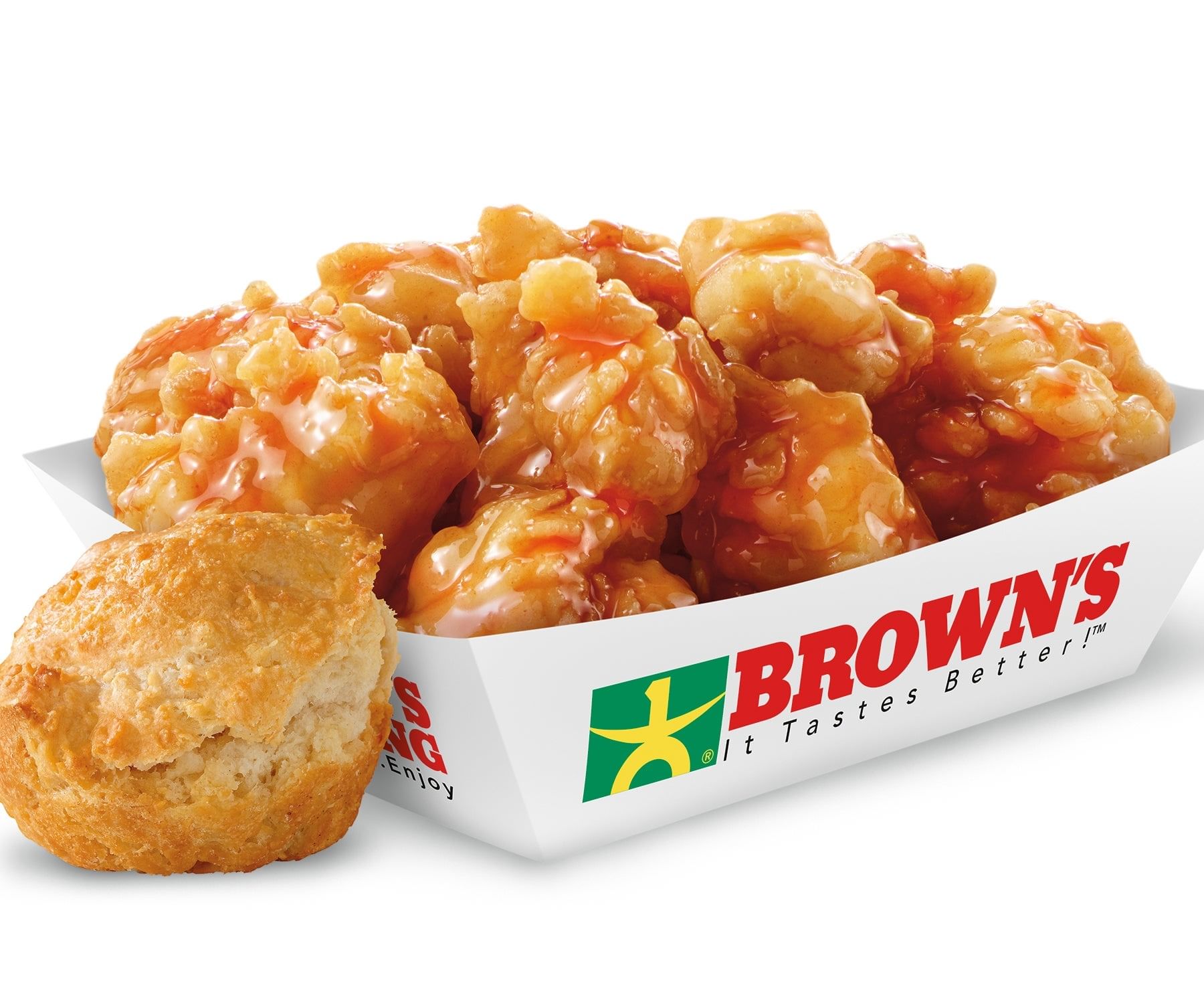 Boneless Wings w/biscuit.