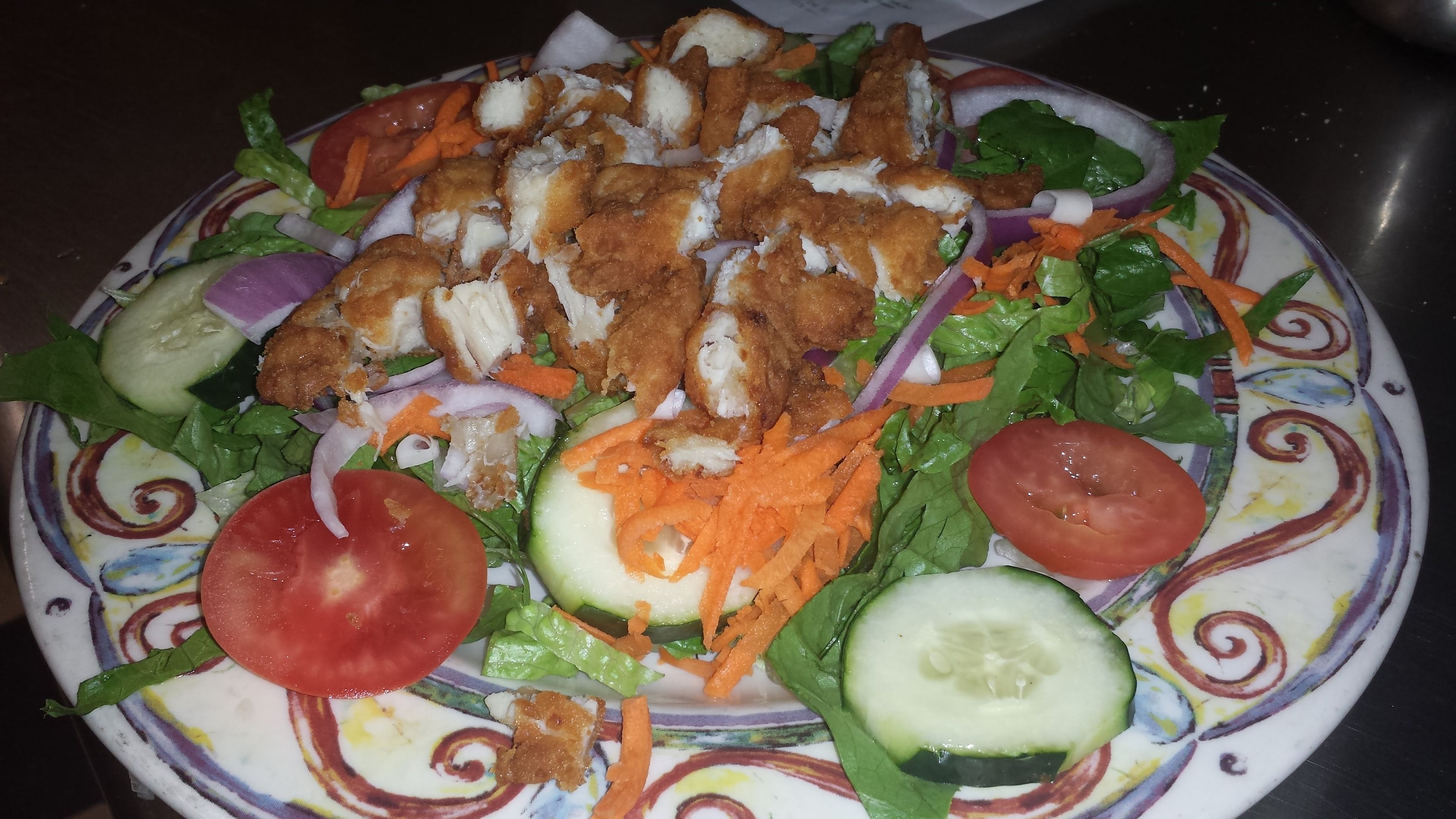 Fried Chicken Salad.