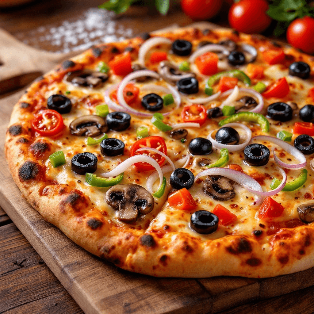 Garden Fresh Veggie Pizza.