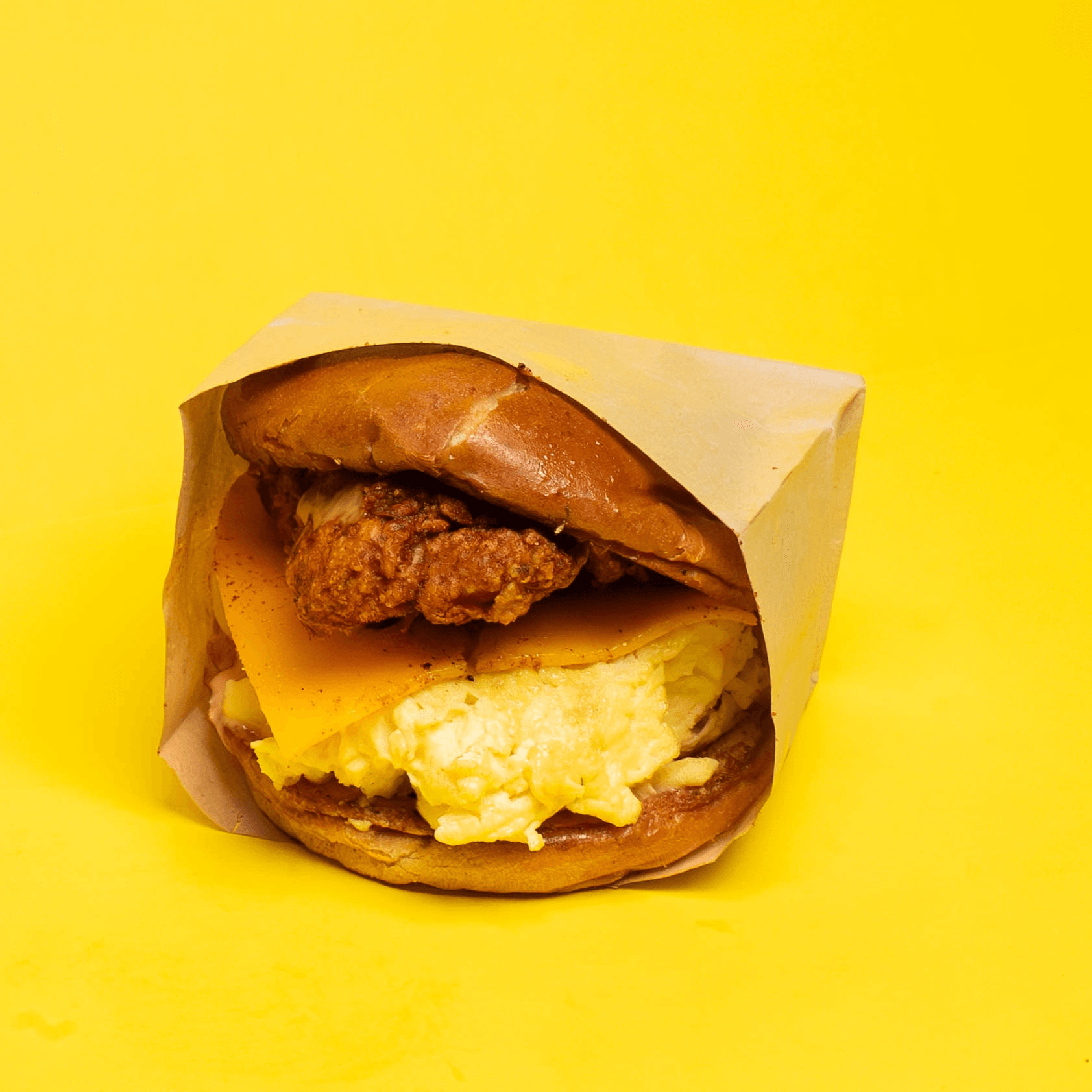 Chicken Breakfast Sandwich.