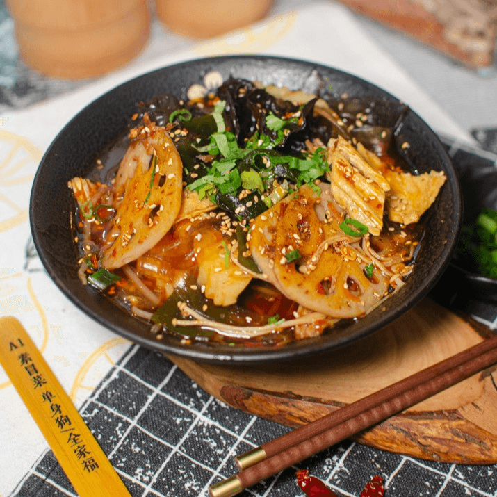 Vegetable Symphony Hot Pot (Chengdu) 幺妹儿素冒菜 (成都).