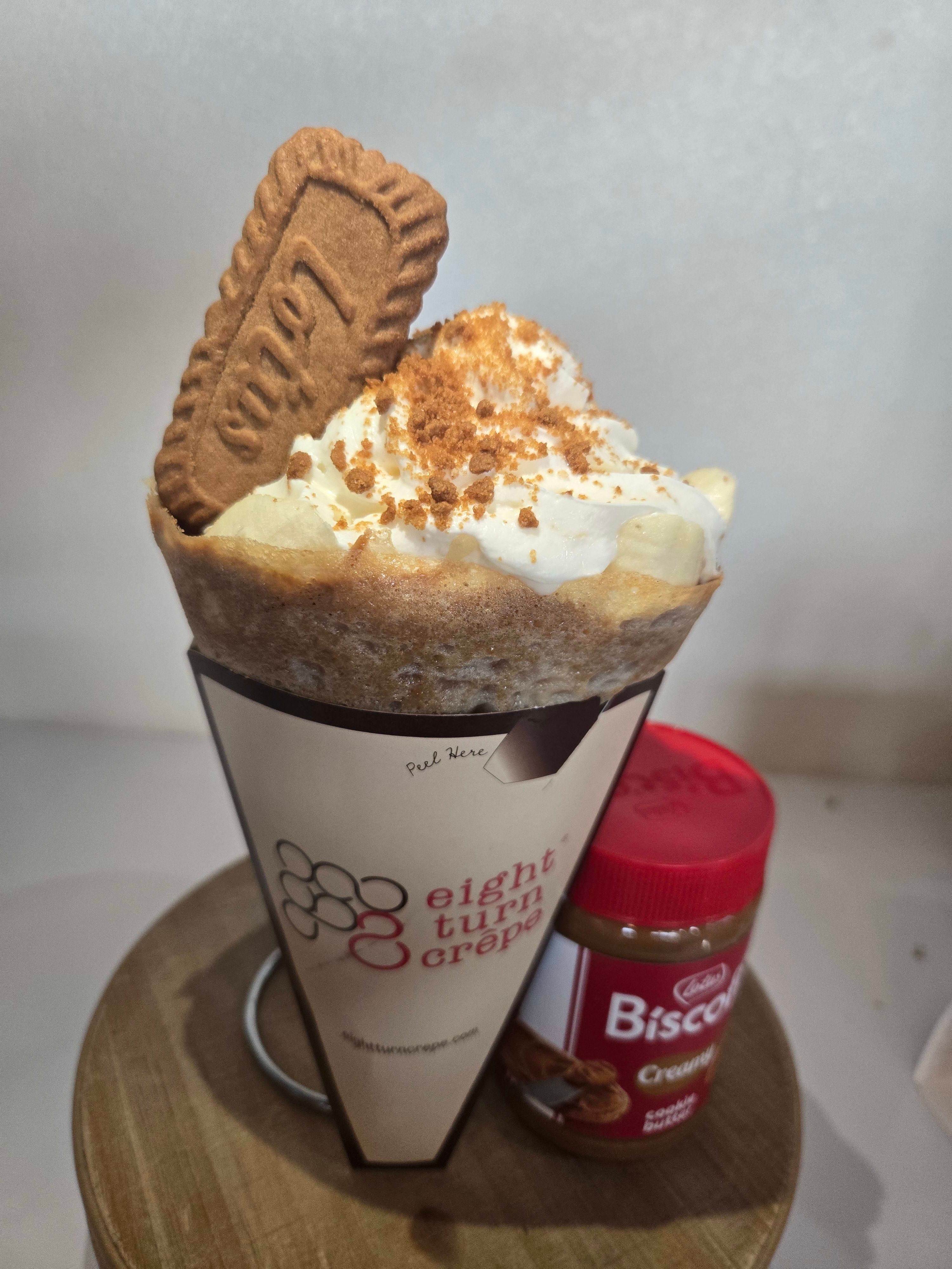 Biscoff Butter Crepe.