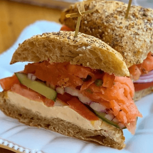 Smoked Salmon Special Sandwich