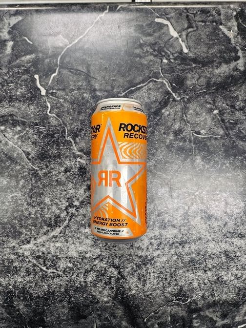 Rockstar Orangeade Recovery Hydration Energy Boost 16oz.