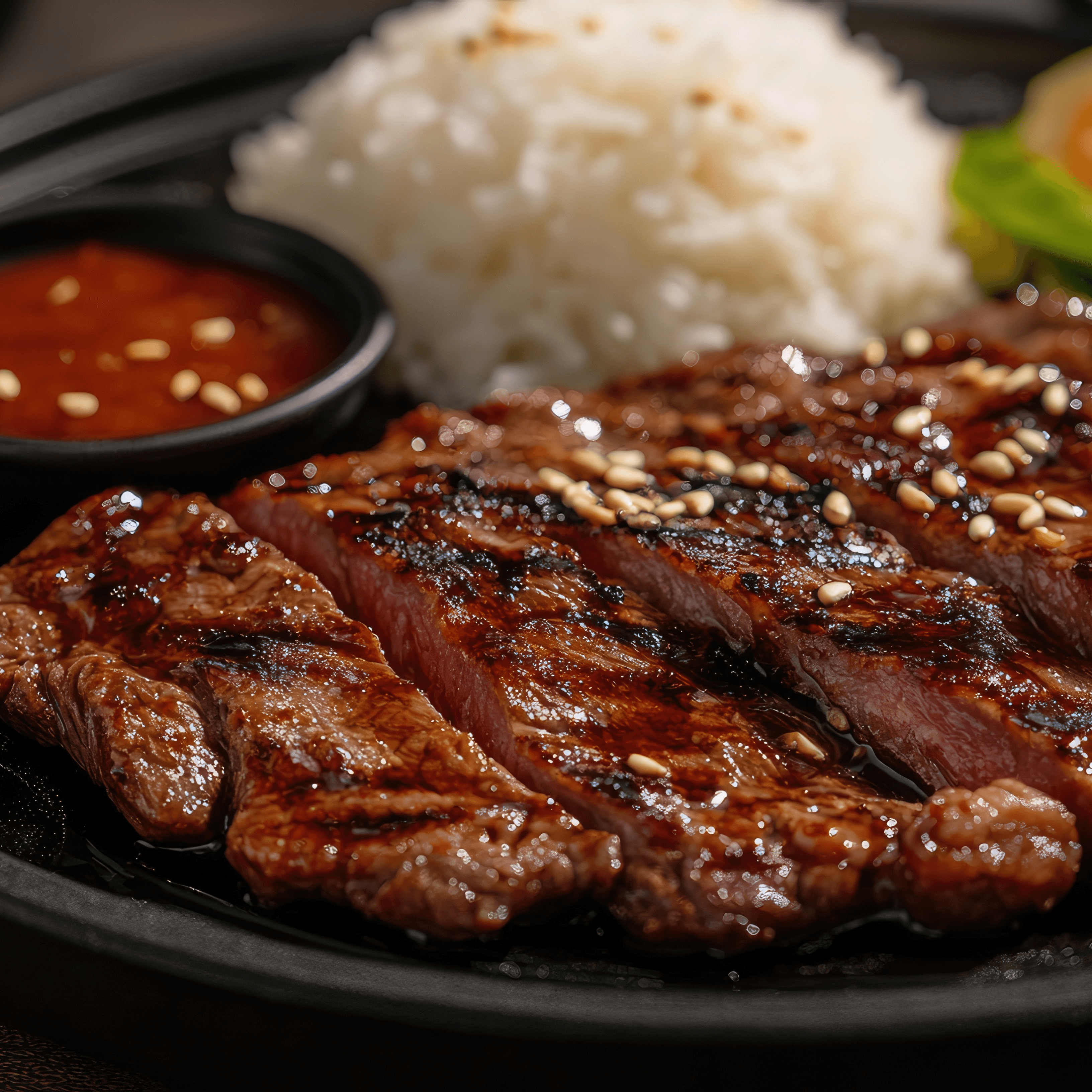 Broken Rice w/ BBQ Beef.