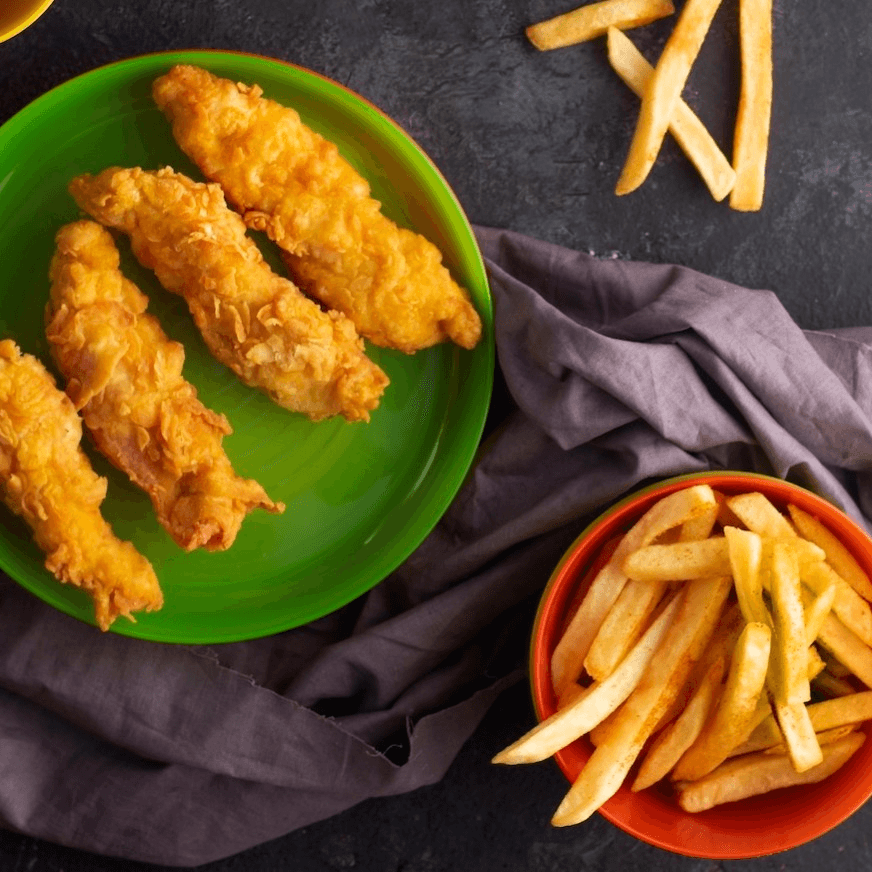 Chicken Tenders & Fries.