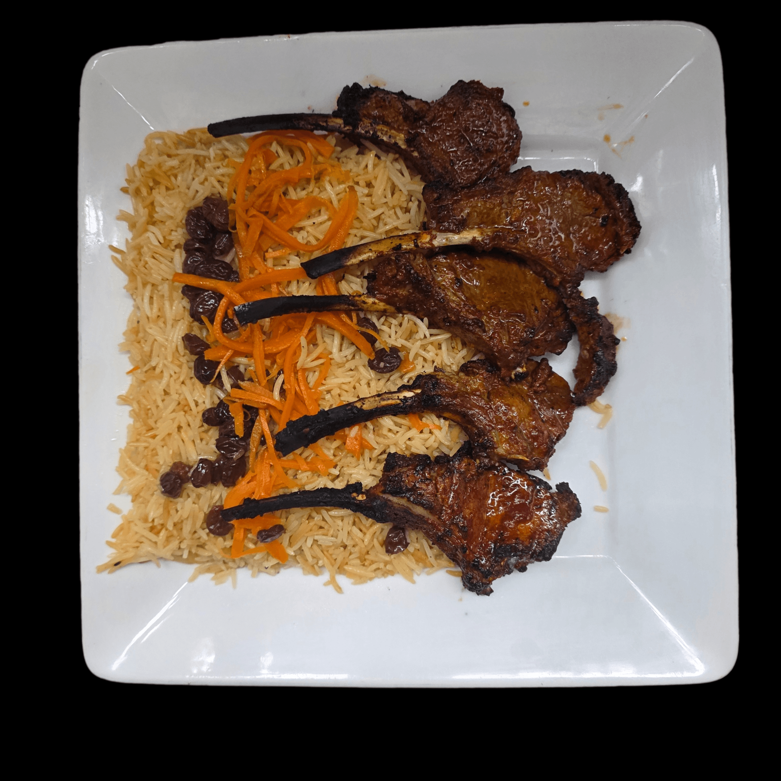 Lamb Chop Kabab Platter.
