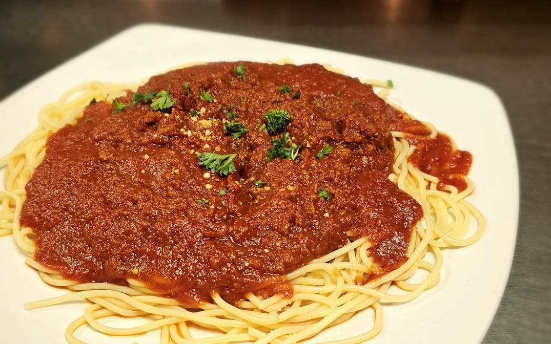 Pasta with Meat Sauce.