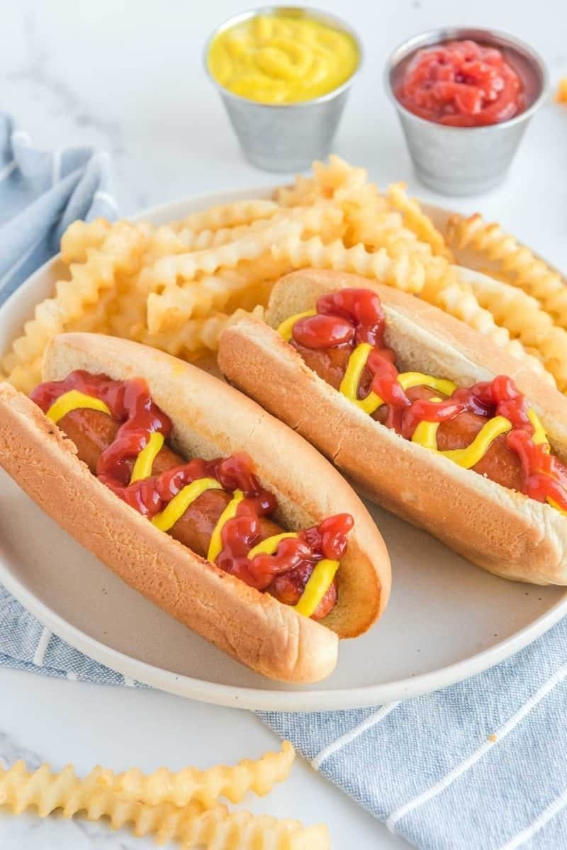 Kid's Grilled Hot Dog.