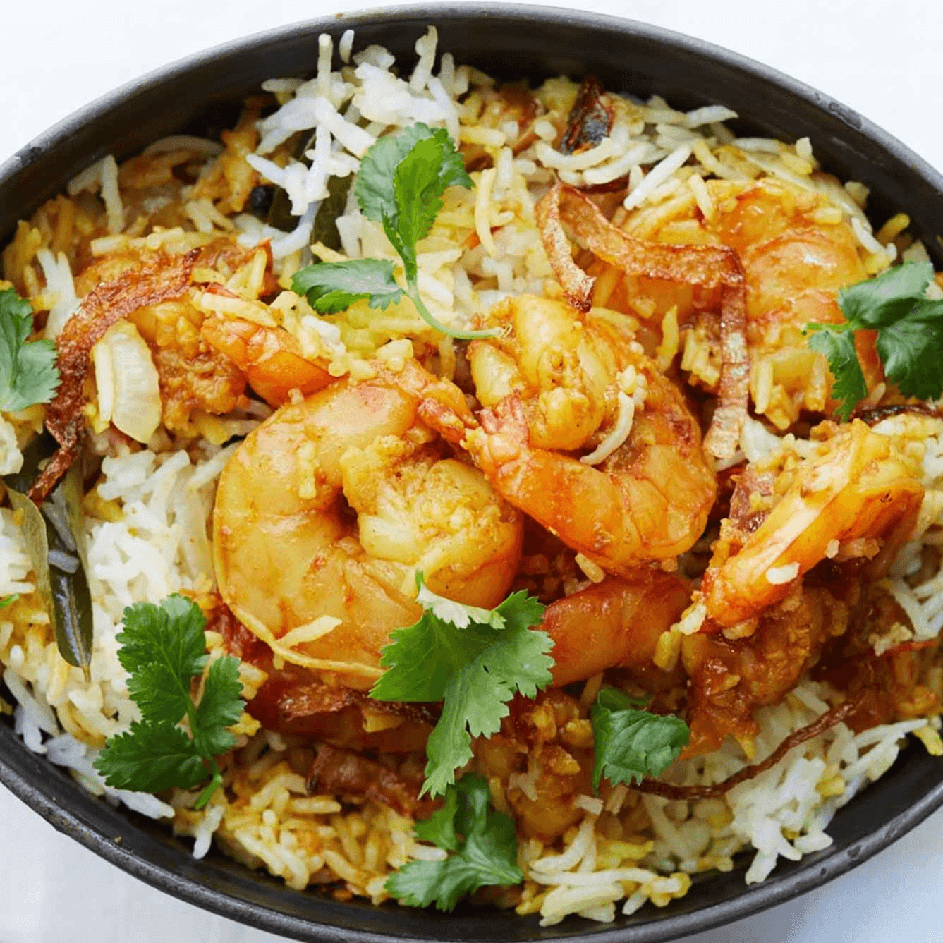 Shrimp Biryani.