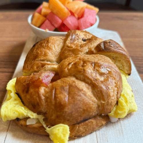 Egg Croissant Sandwich.