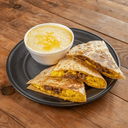 BREAKFAST QUESADILLA COMBO.