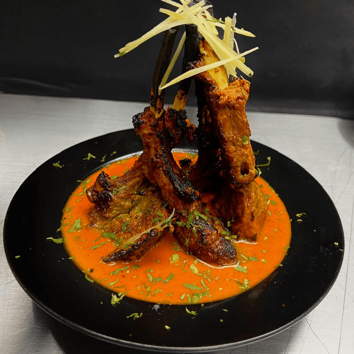 Lamb chops tikka masala.