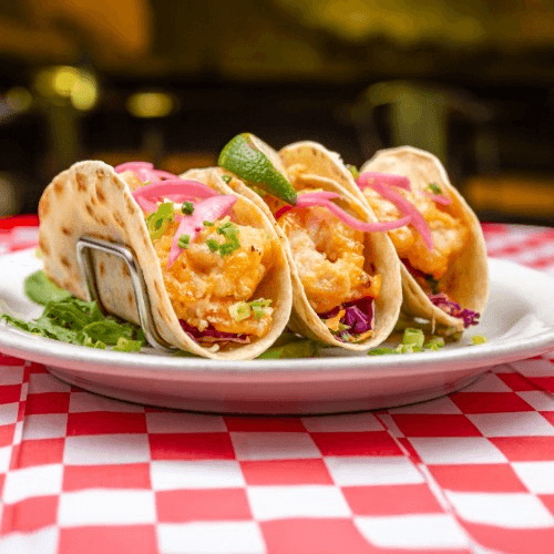 Bang Bang Shrimp Tacos.