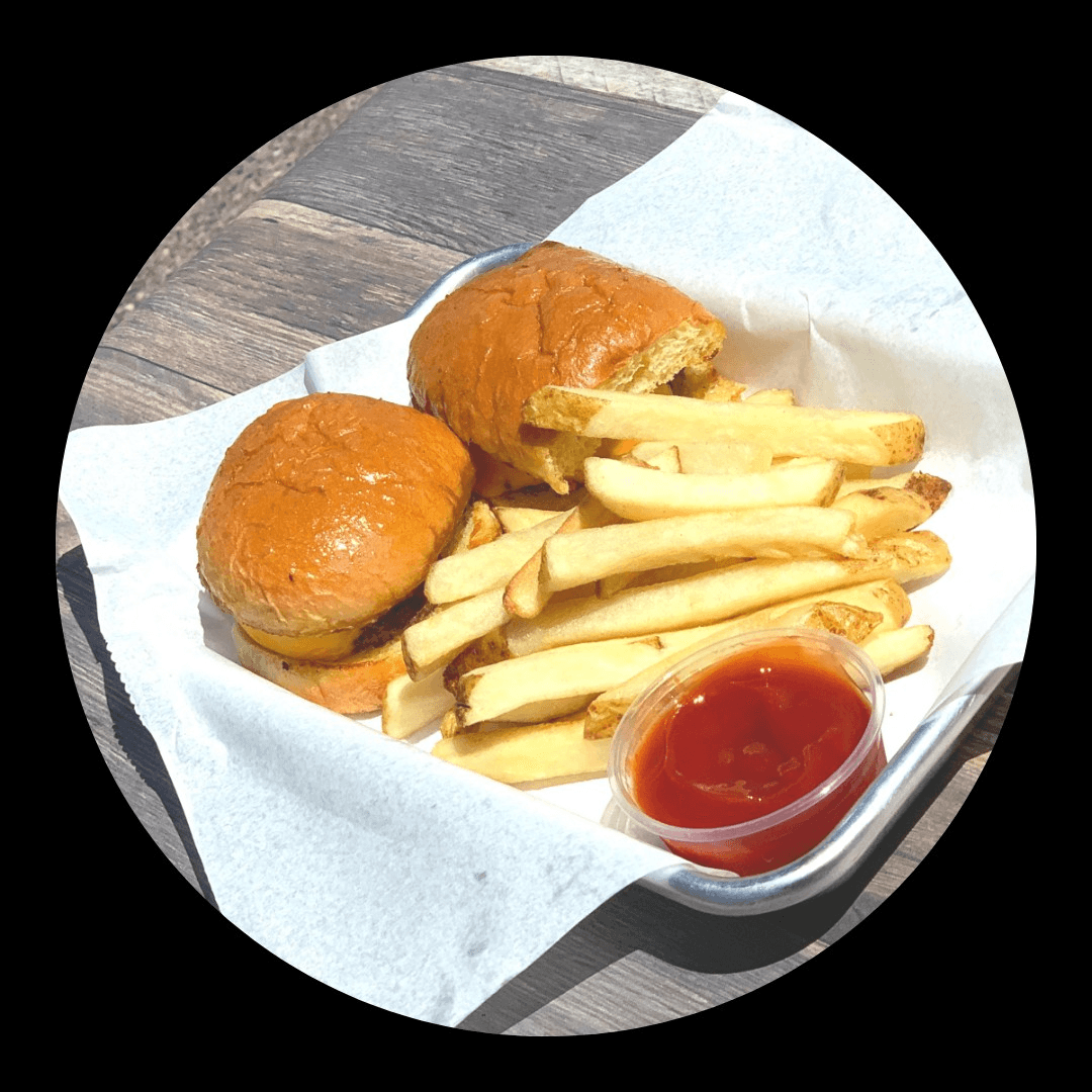 Kids Size Two Hamburger Meal.