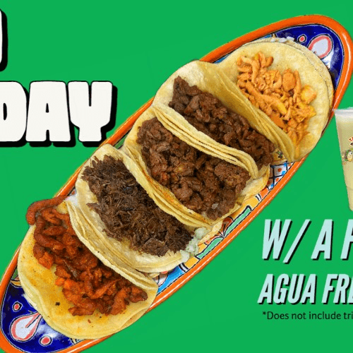5 Tacos & Agua Fresca  (Taco Tuesday Special)