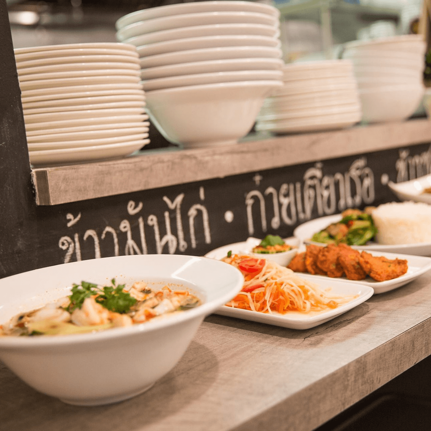 Freshly Cooked Thai Street Food