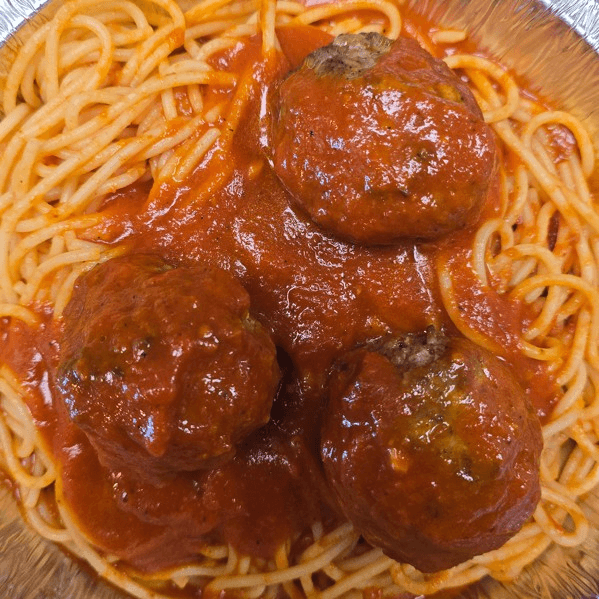 SPAGHETTI WITH MEATBALLS.