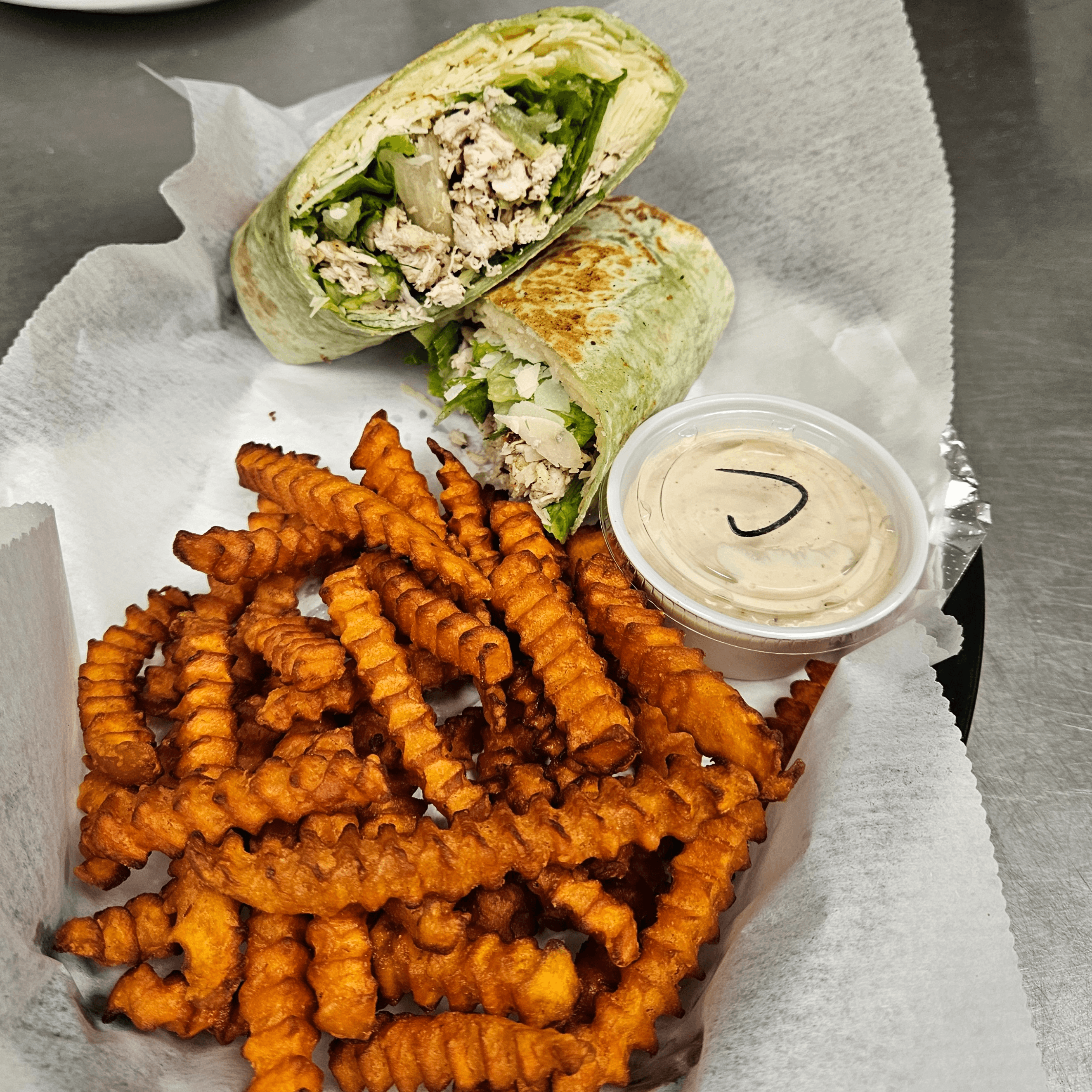 Chicken Caesar Wrap.