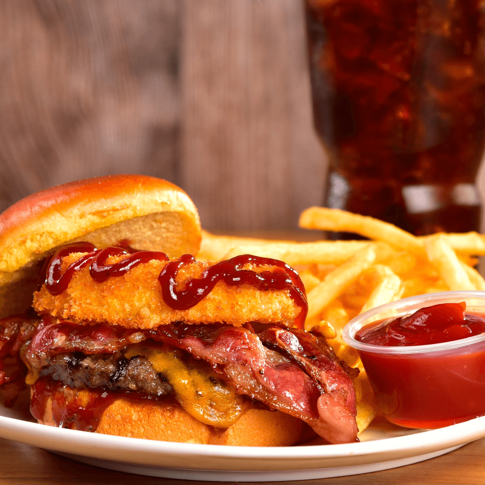 Western Bacon Cheeseburger Meal.