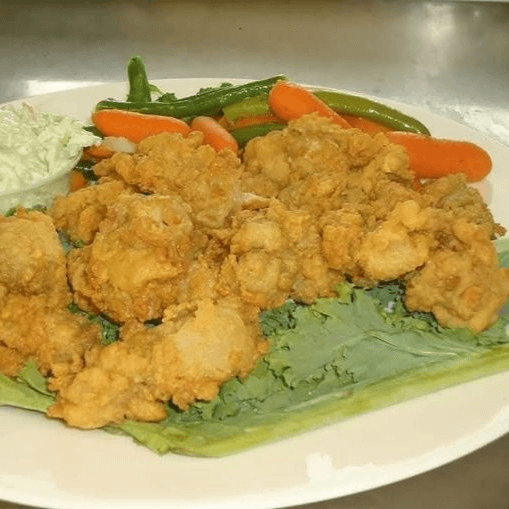 Fried Oysters Appetizer.