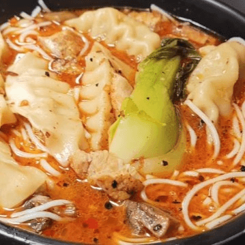 Hot & Sour Dumpling Soup.
