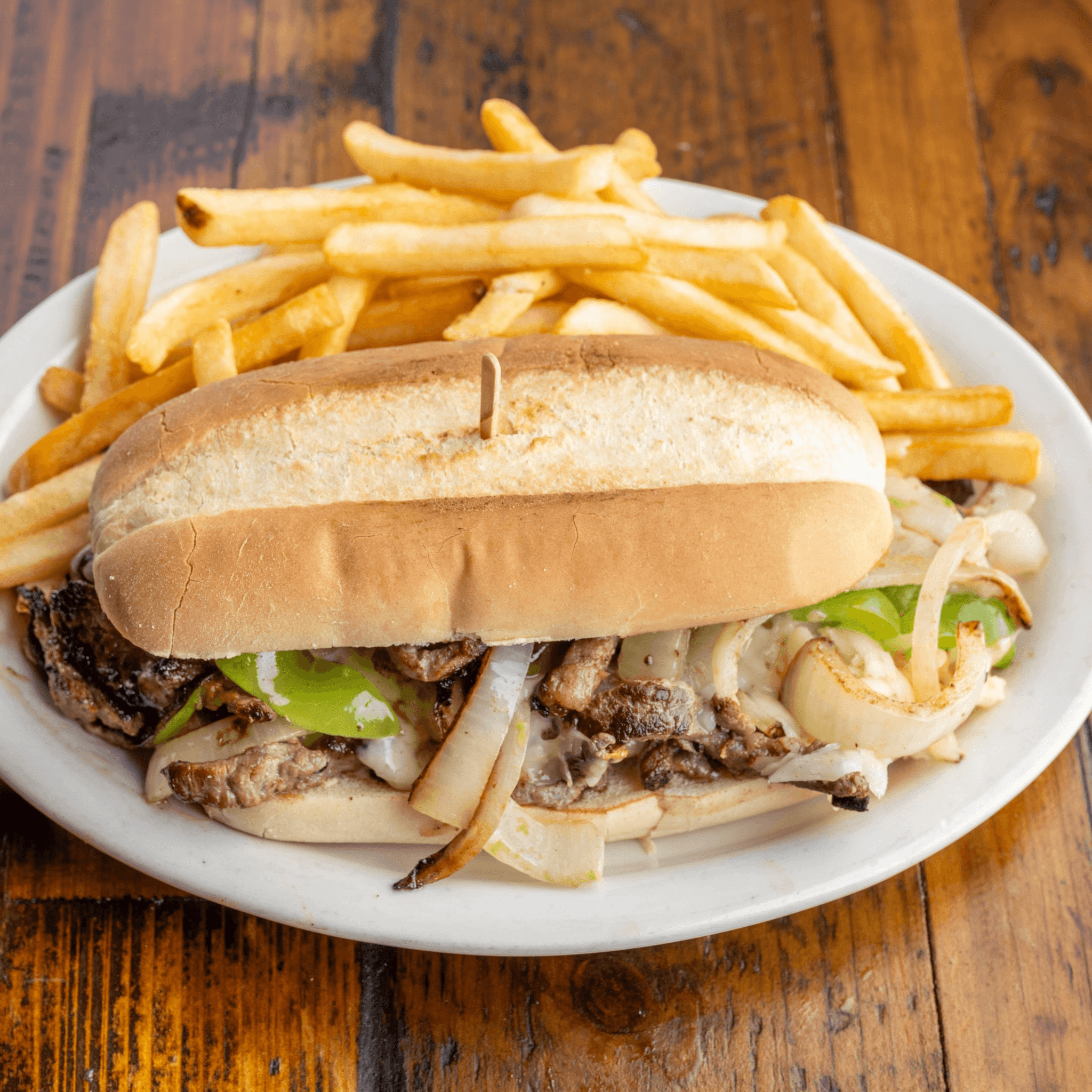 Philly Cheese Steak Sandwich.