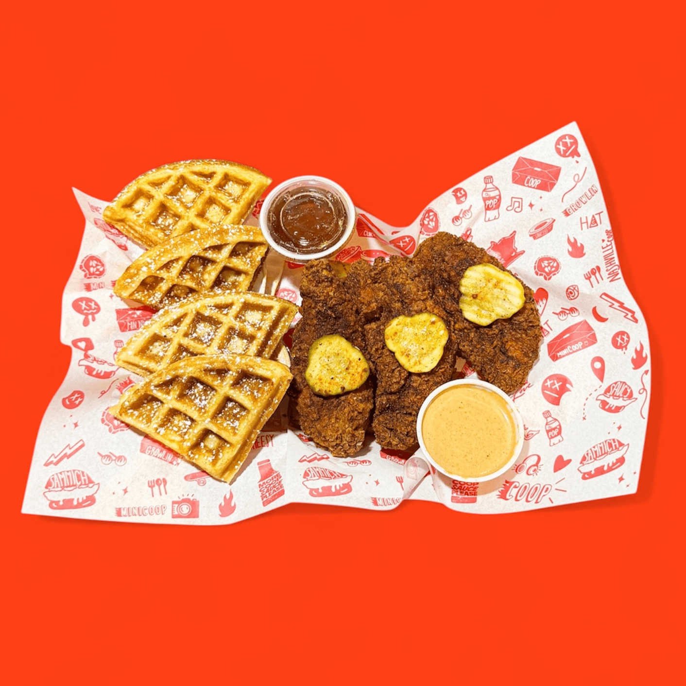 HOT CHICKEN & WAFFLES [NEW].