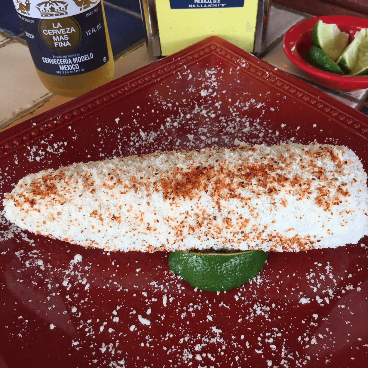 Elote (Mexican Street Corn on the Cobb).
