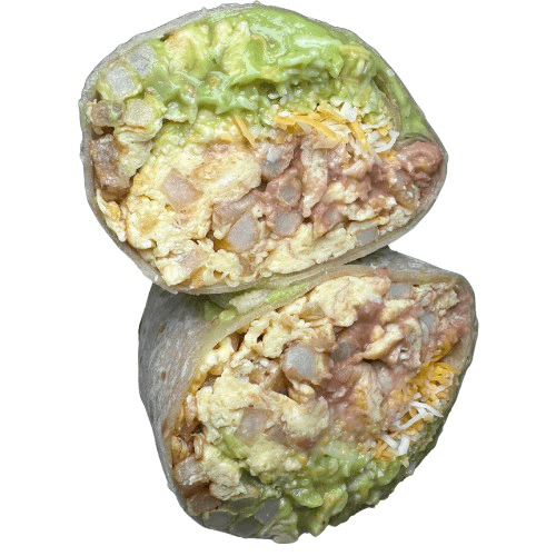 Veggie breakfast burrito.