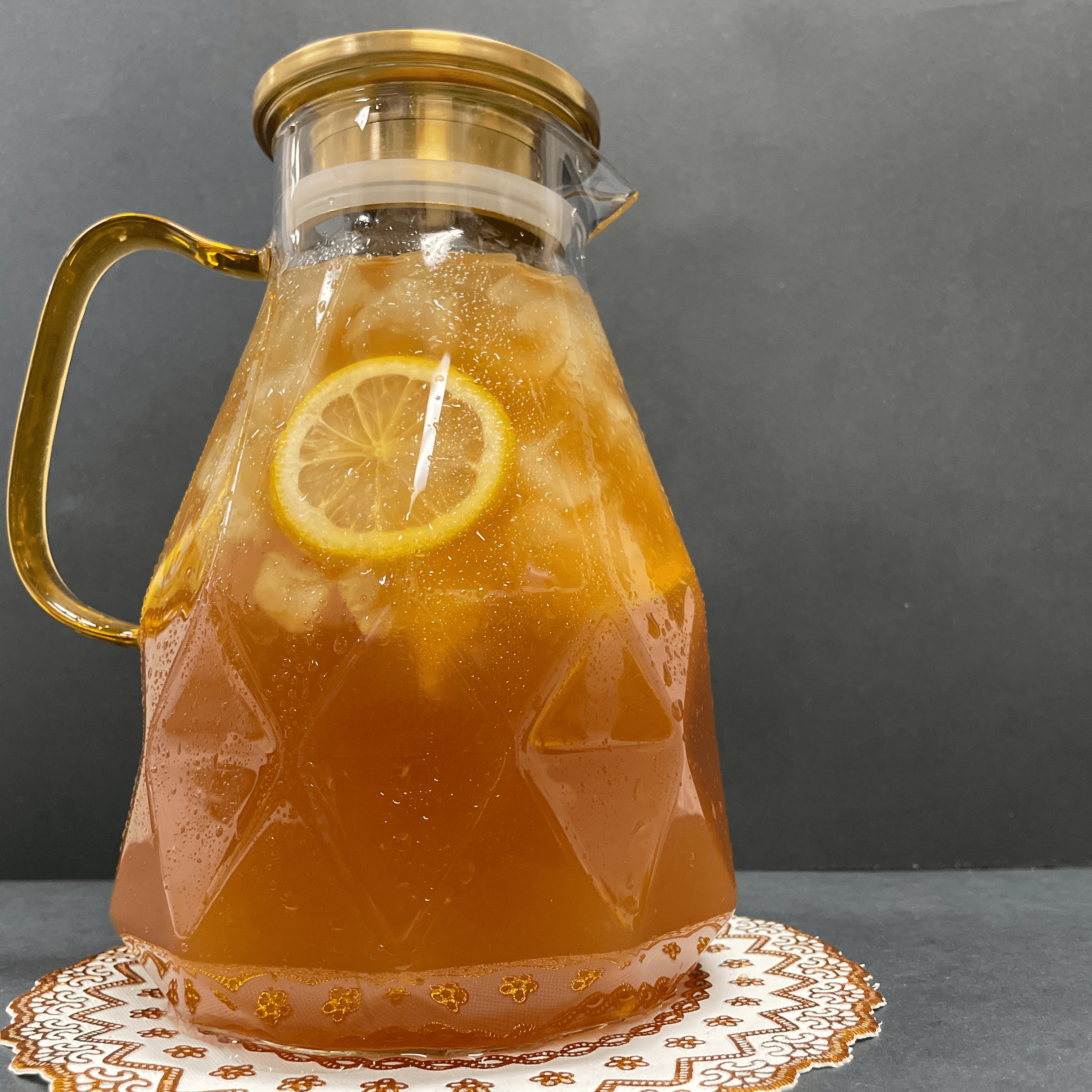 Homemade Rasberry Iced Tea.