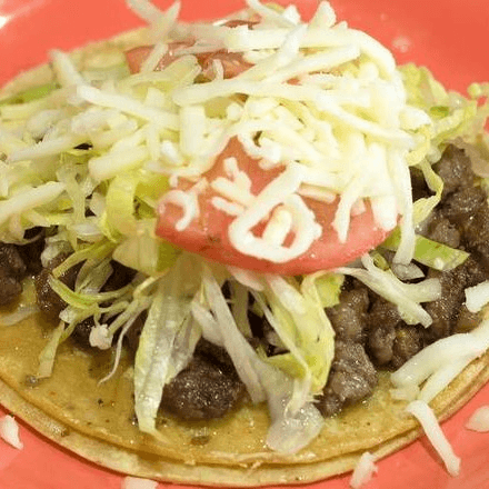 Steak taco.