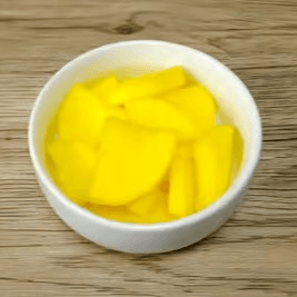 Pickled Daikon Radish.