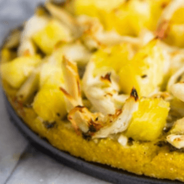 Chicken & Pineapple Pizza.