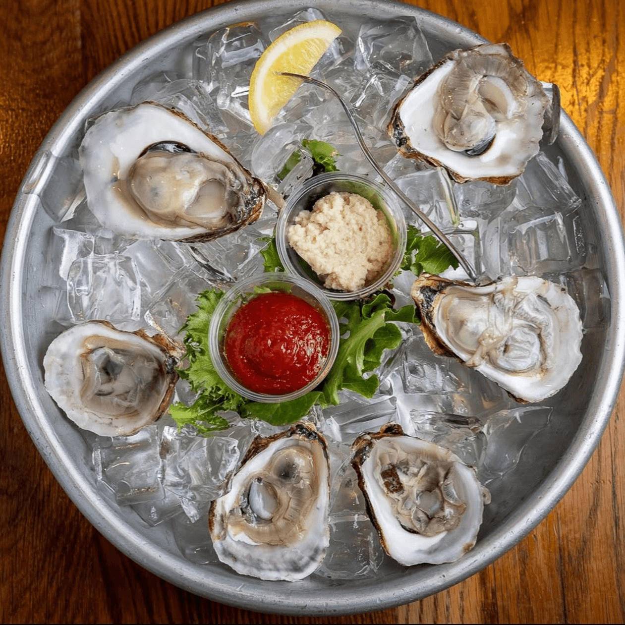 Fresh Clams on a Half Shell.