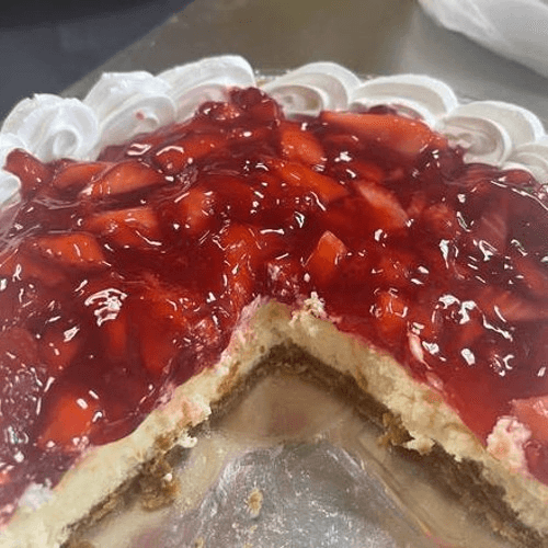 Homemade Strawberry Cheesecake