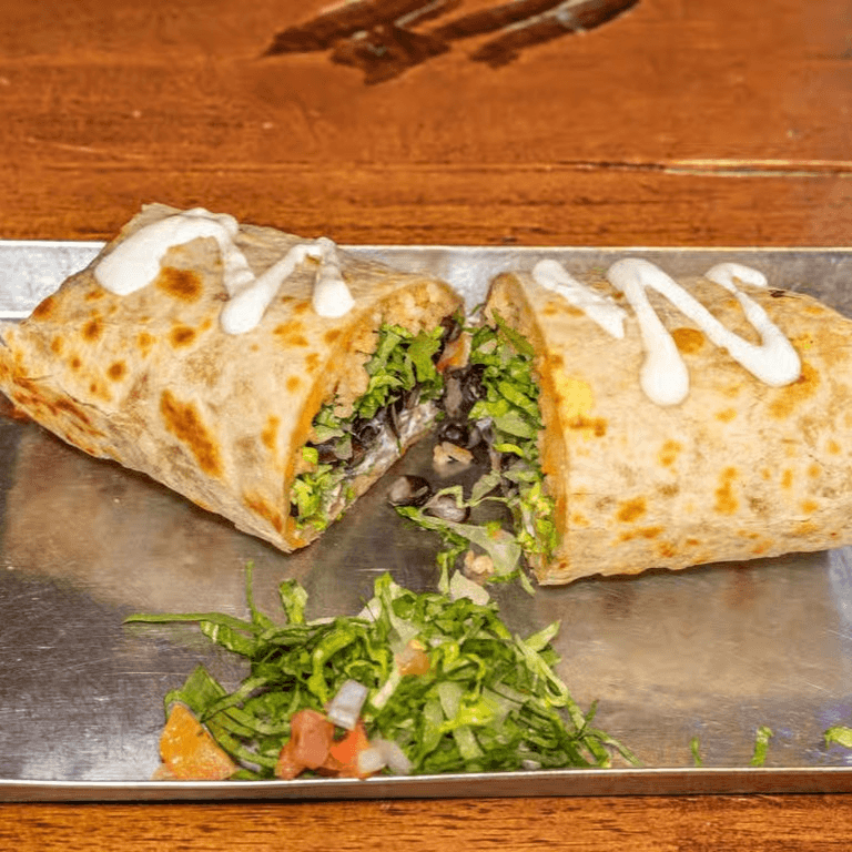 Burrito sin carne.