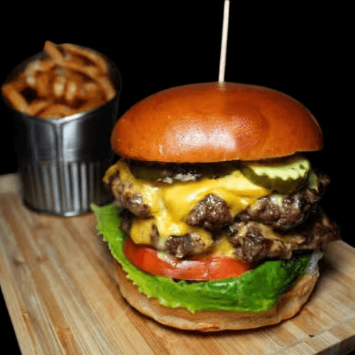 Double Decker Burger.