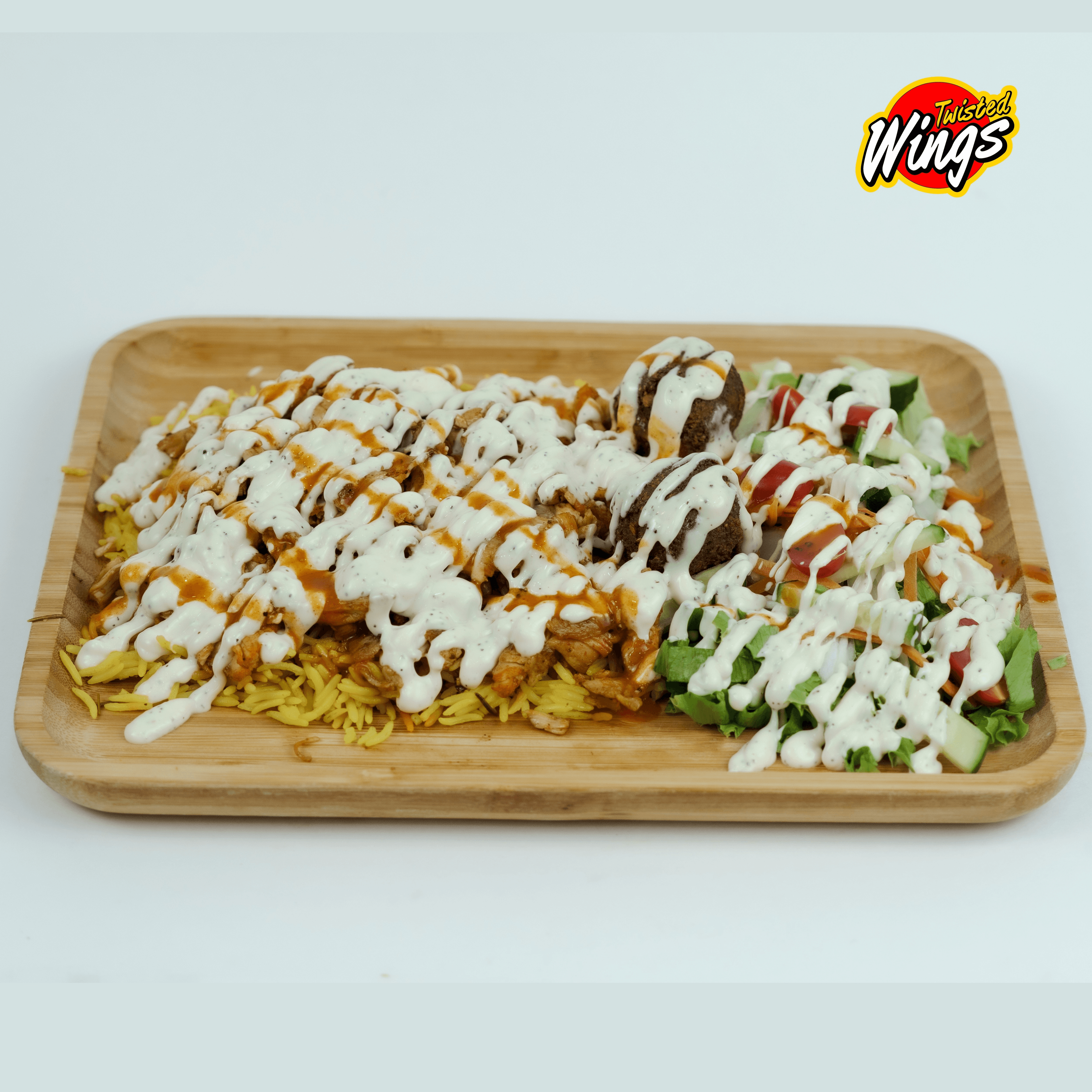 HALAL CHICKEN OVER RICE.