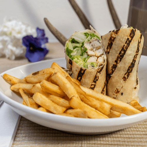 Chicken caesar wrap.