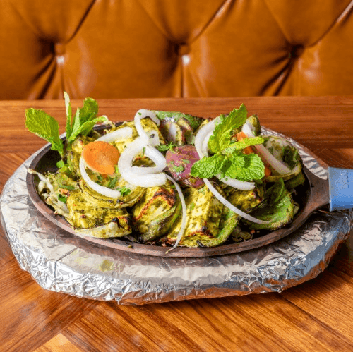 Pudina Paneer Tikka.