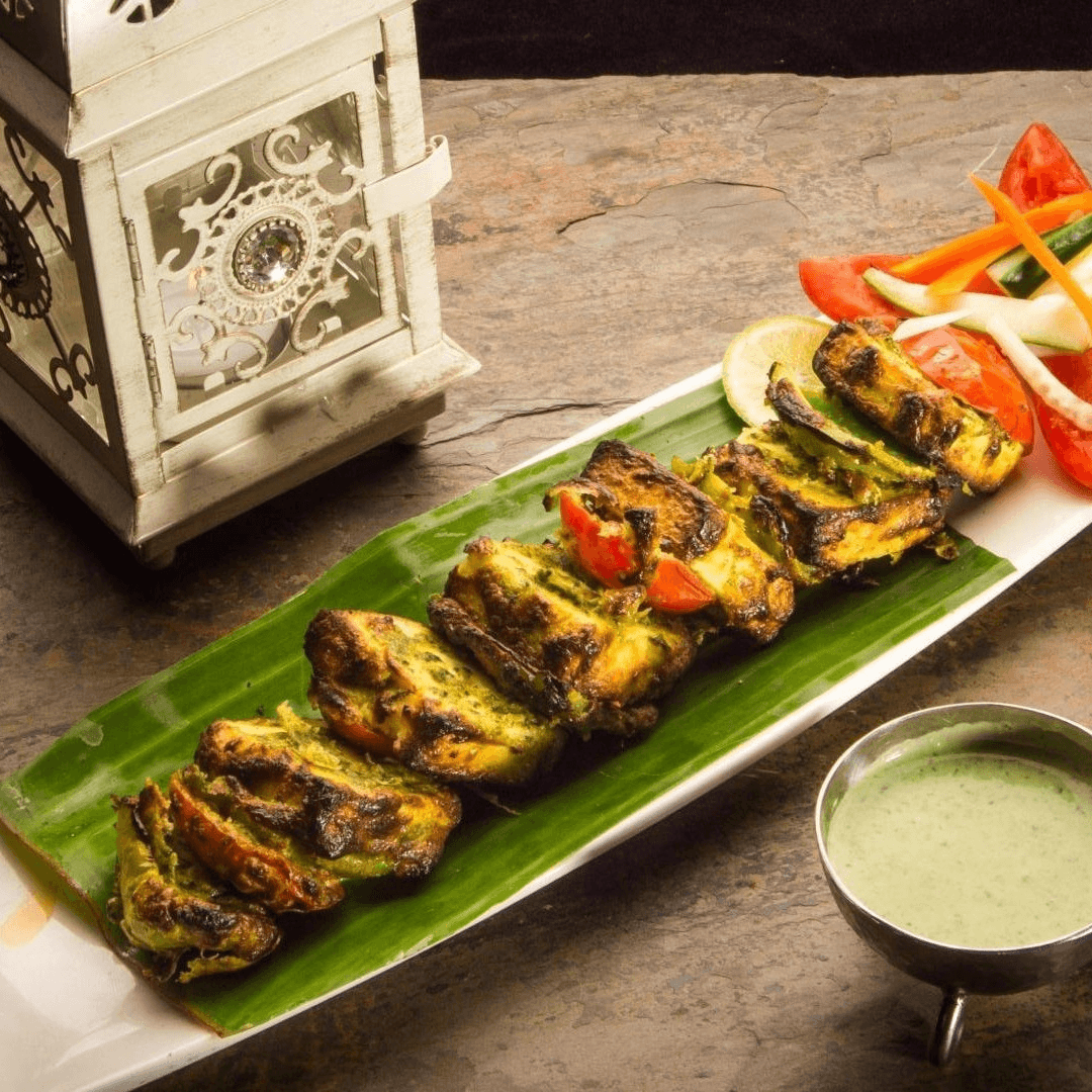 Chicken Hariyali Tikka.