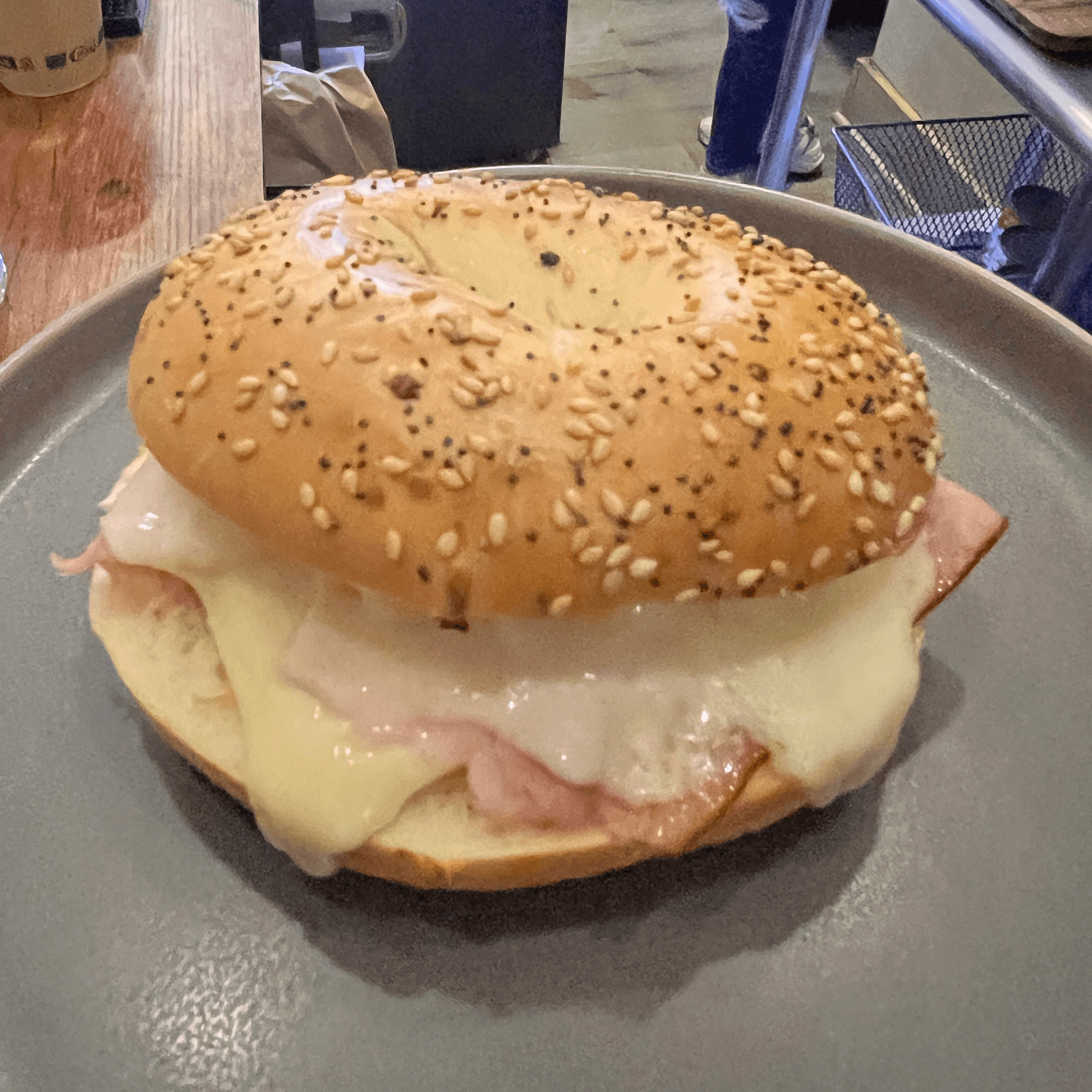 Everything Bagel  Smoked salmon&creamcheese.