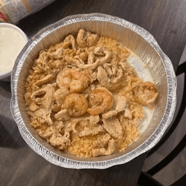 Arroz Con Chicken & Shrimp.