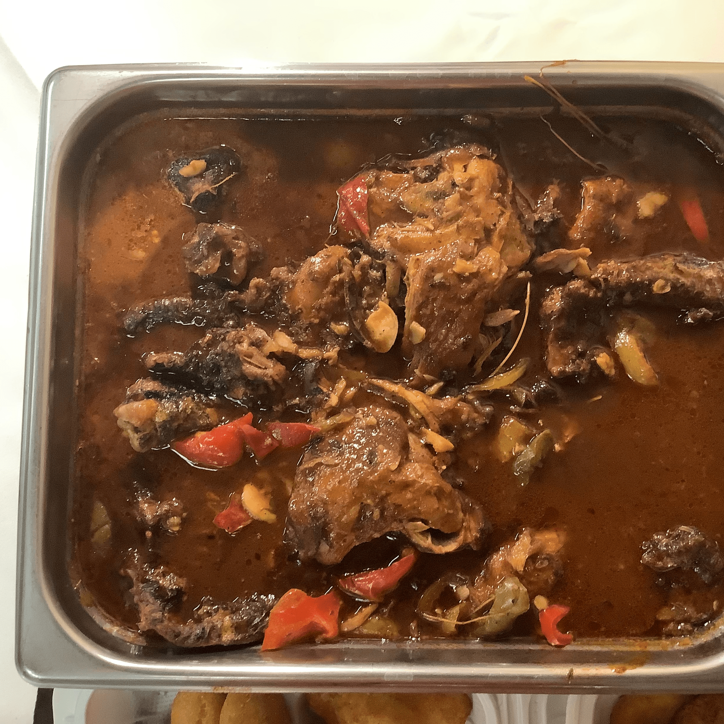 Brownstew Chicken Meat-Plate (catering).
