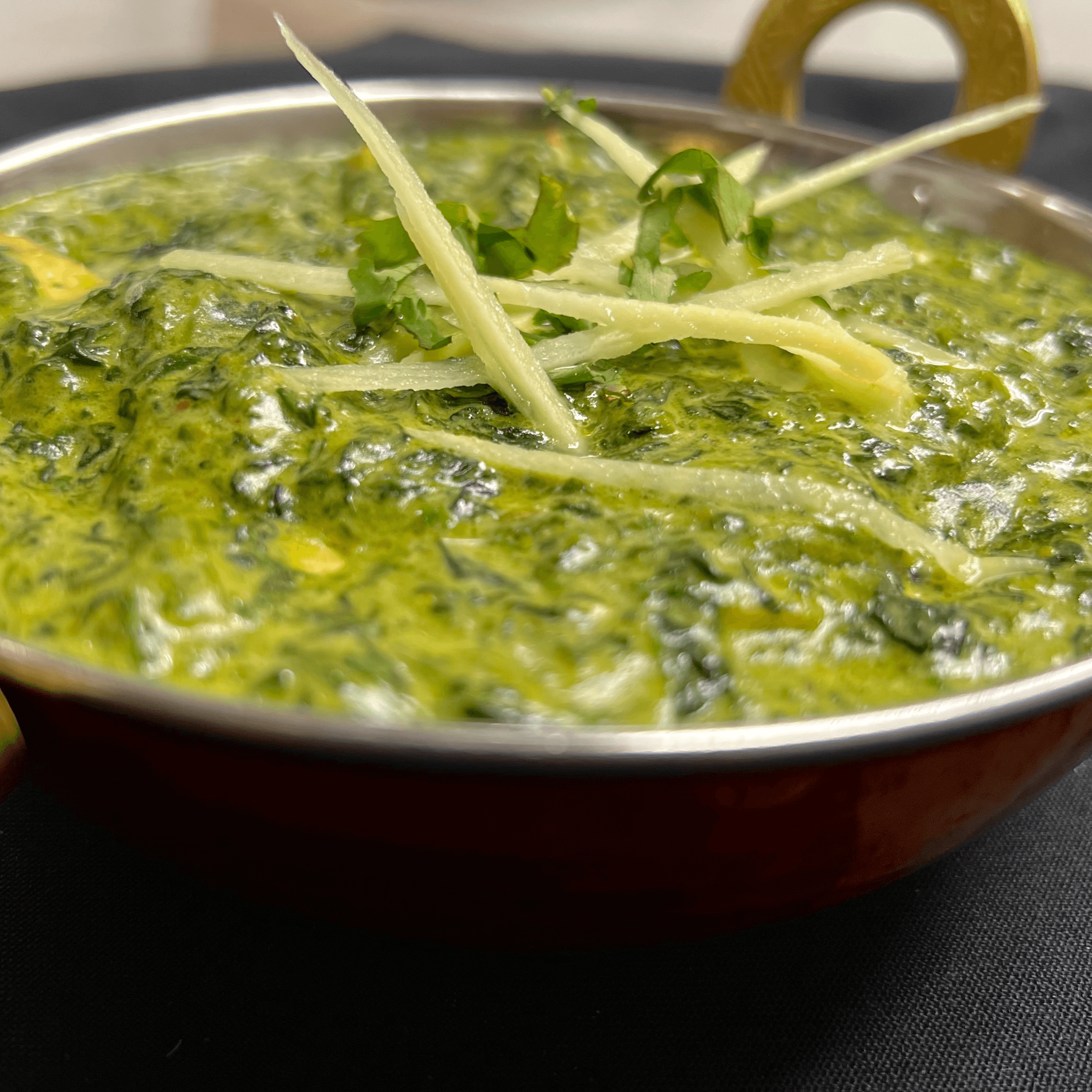 Saag (Spinach) Paneer(Homemade Cheese) (GF).