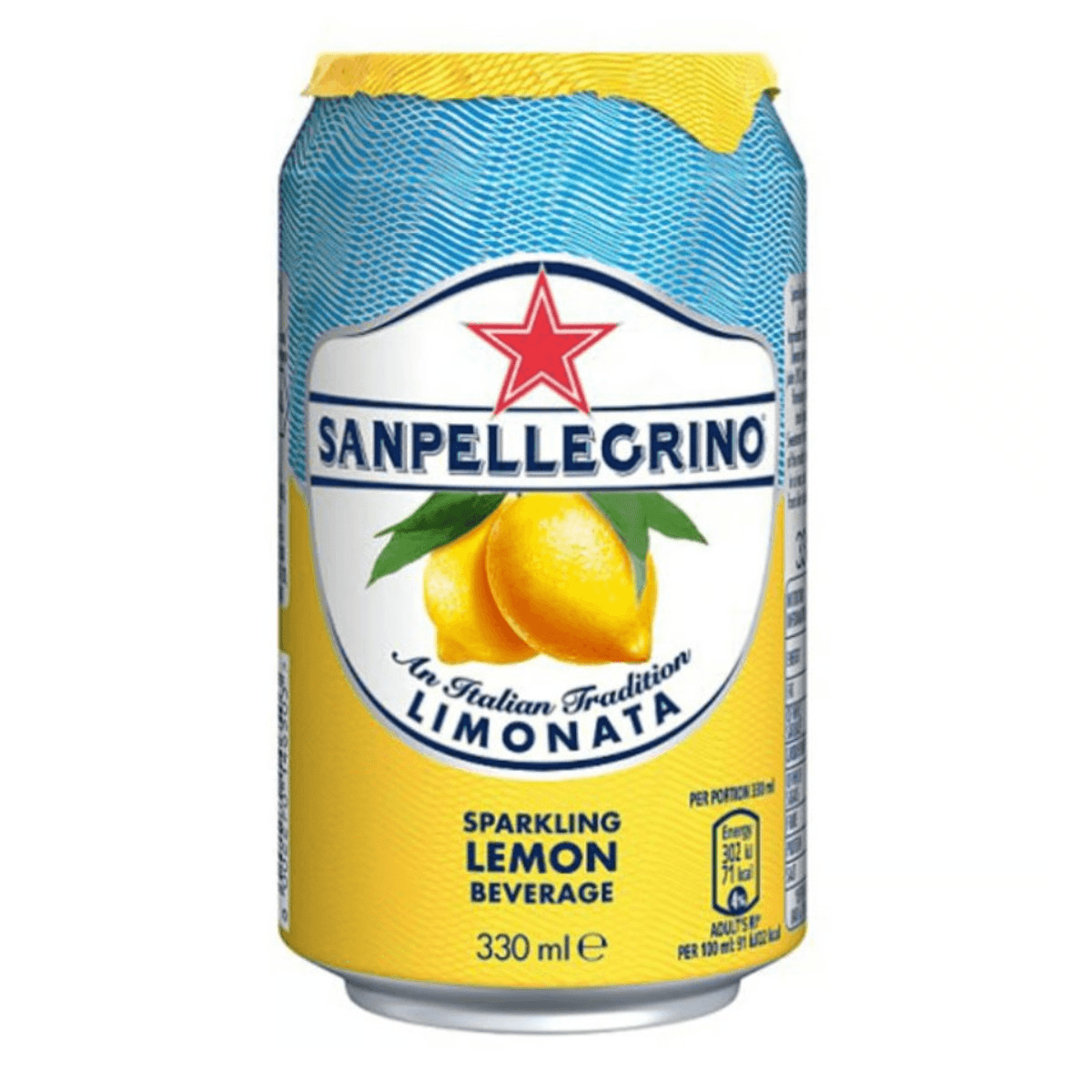 San Pellegrino Sparkling Orange or Lemon.